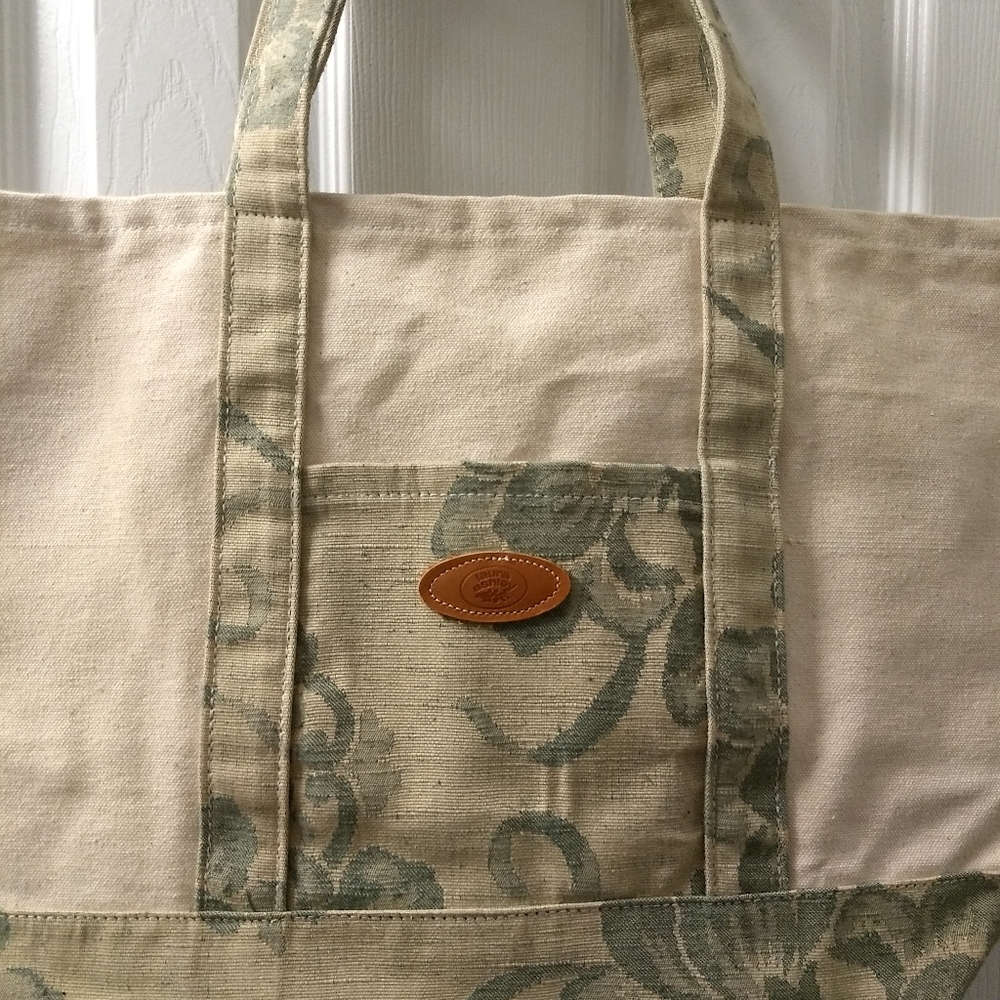 Laura Ashley Open Top Canvas Tote NWOT